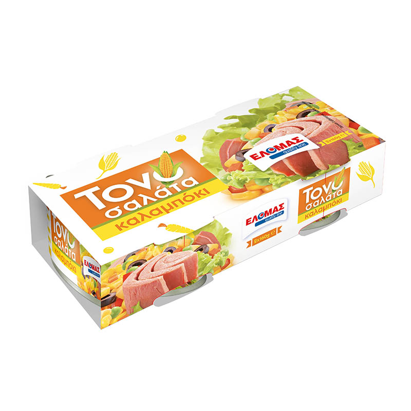 ΕΛΟΜΑΣ Τονοσαλάτα καλαμπόκι 2x160g