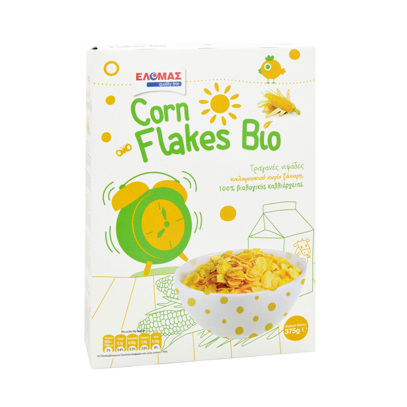 ΕΛΟΜΑΣ Corn flakes Bio 375g