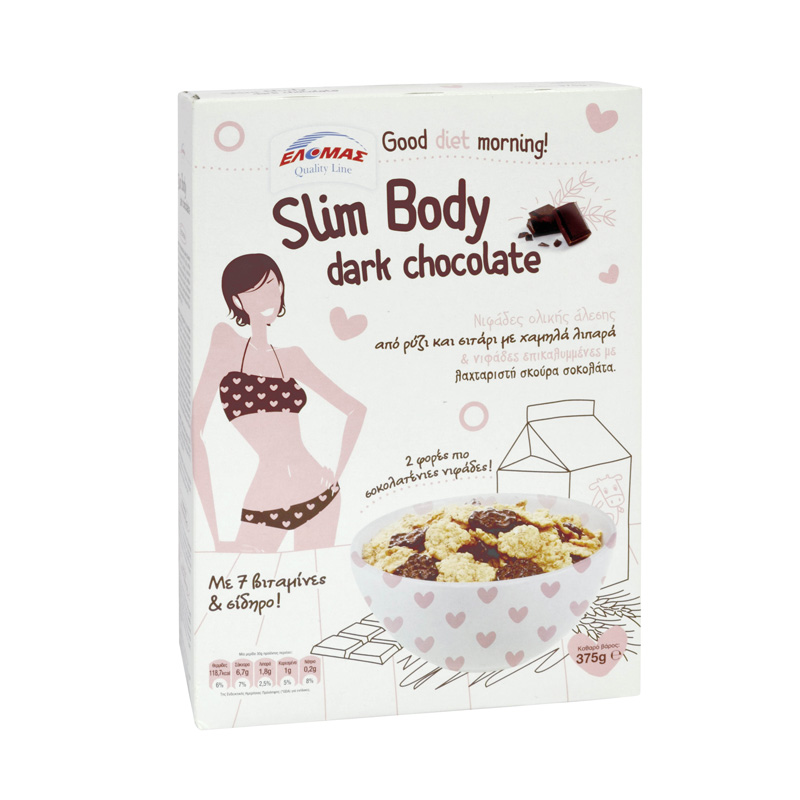 ΕΛΟΜΑΣ Slim Body dark chocolate 375g