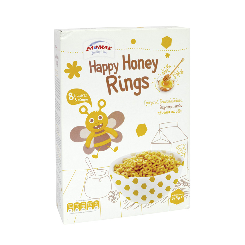 ΕΛΟΜΑΣ Happy Honey Rings 375g