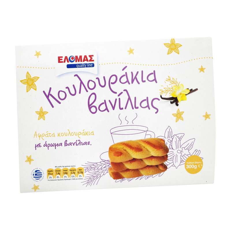 ΕΛΟΜΑΣ Κουλουράκια βανίλιας 300g