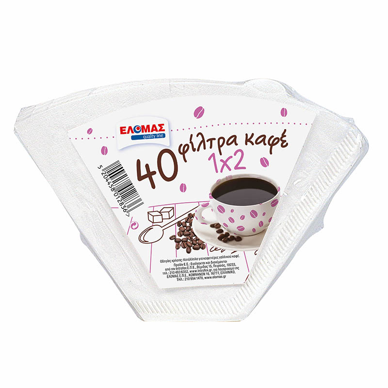 ΕΛΟΜΑΣ 40 Φίλτρα καφέ 1x2