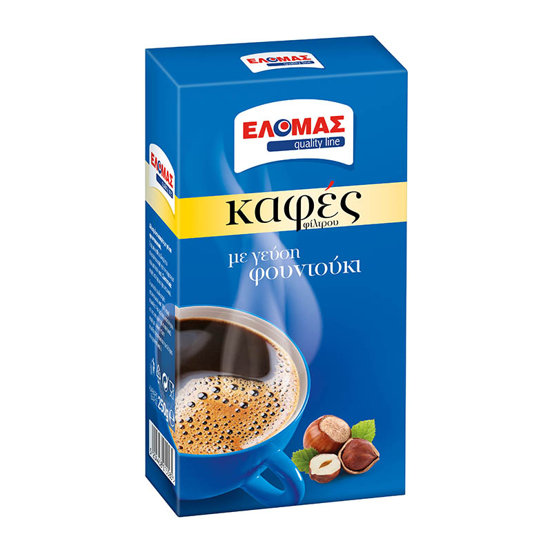 ΕΛΟΜΑΣ Καφές φίλτρου με γεύση φουντούκι
