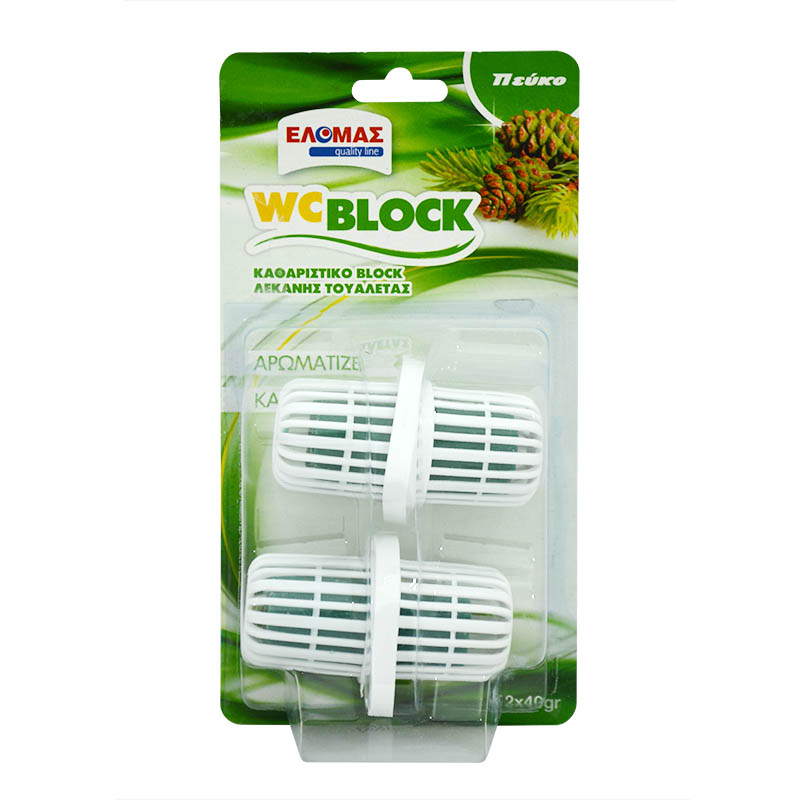 ΕΛΟΜΑΣ Wc block Πεύκο 2x40g