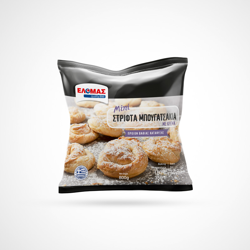 ΕΛΟΜΑΣ Mini Στριφτά Μπουγατσάκια με Κρέμα 800g