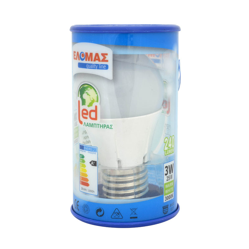 ΕΛΟΜΑΣ Λαμπτήρας Led 3W E27