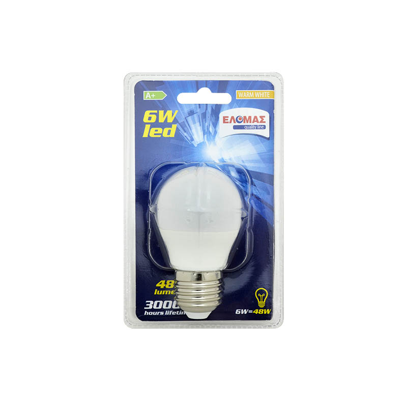 ΕΛΟΜΑΣ Λαμπτήρας Led  6W