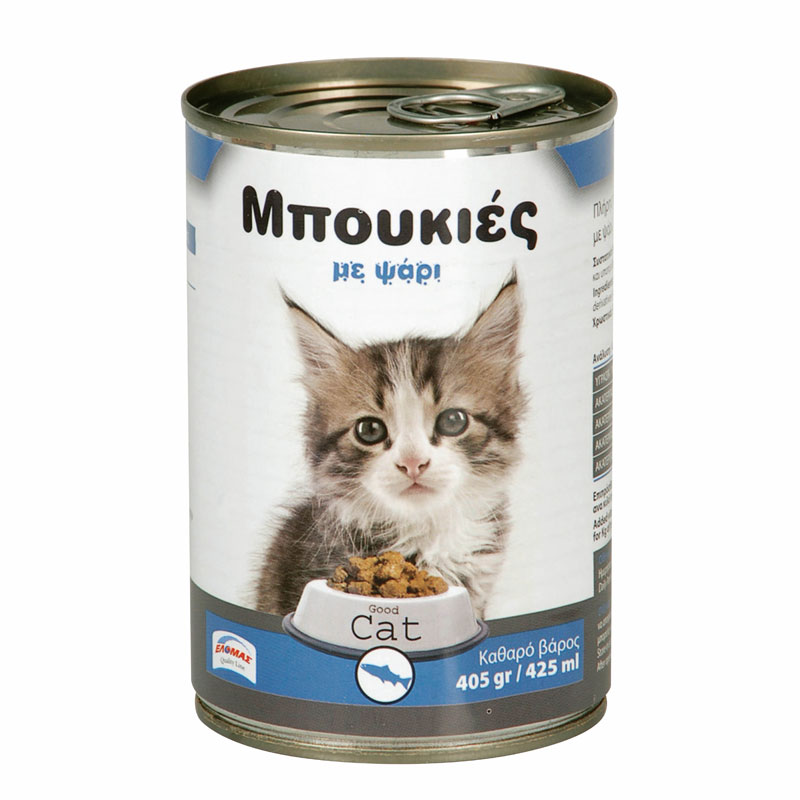 ΕΛΟΜΑΣ Γατοτροφή ψάρι 405g
