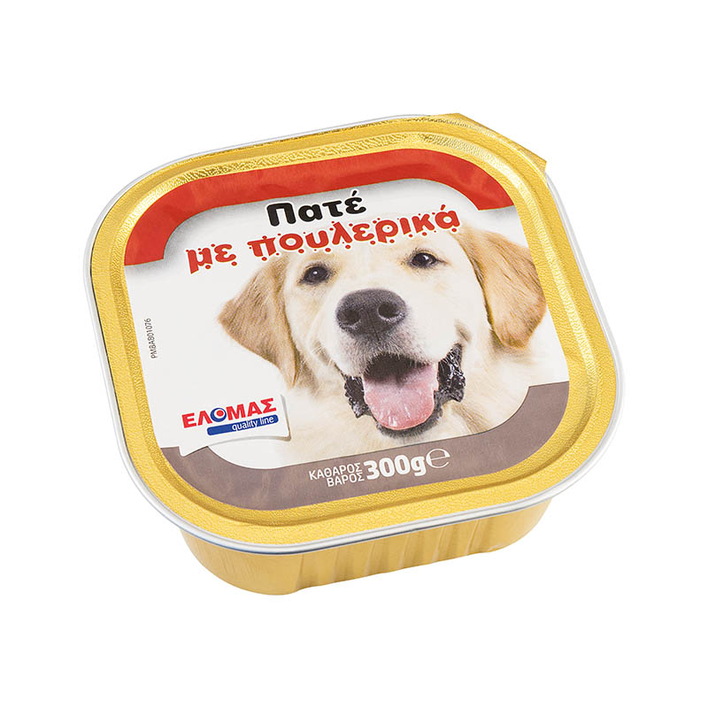 ΕΛΟΜΑΣ Σκυλοτροφή Πατέ με Πουλερικά 300g