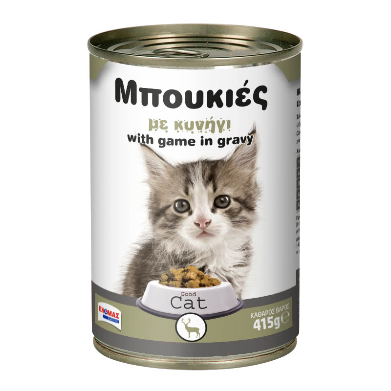 ΕΛΟΜΑΣ Γατοτροφή με κυνήγι 415g