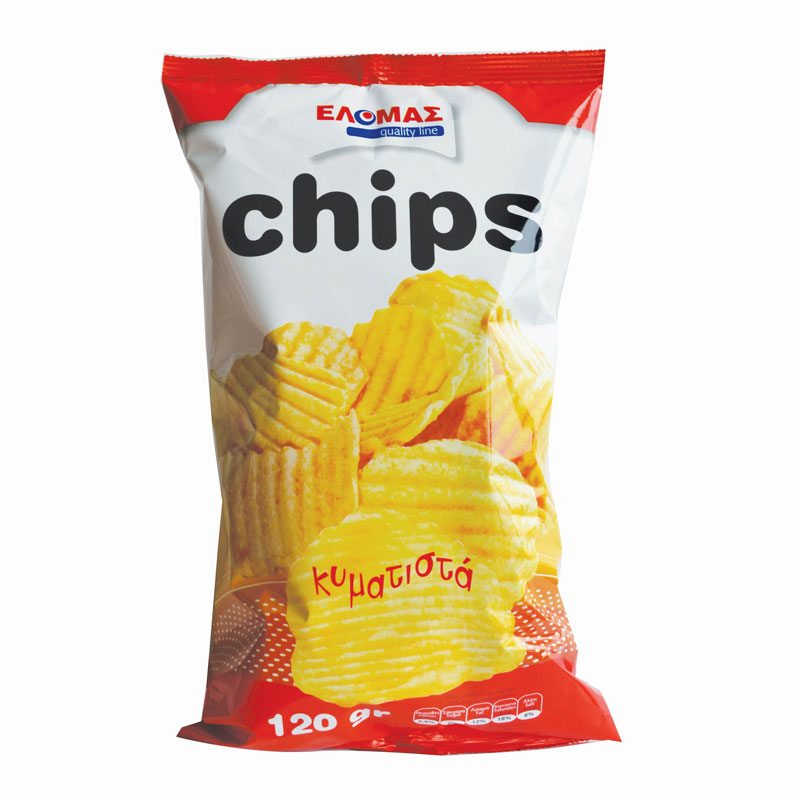 ΕΛΟΜΑΣ Chips κυματιστά 120g
