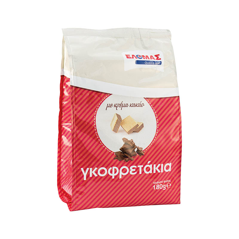 ΕΛΟΜΑΣ Γκοφρετάκια με κρέμα κακάο