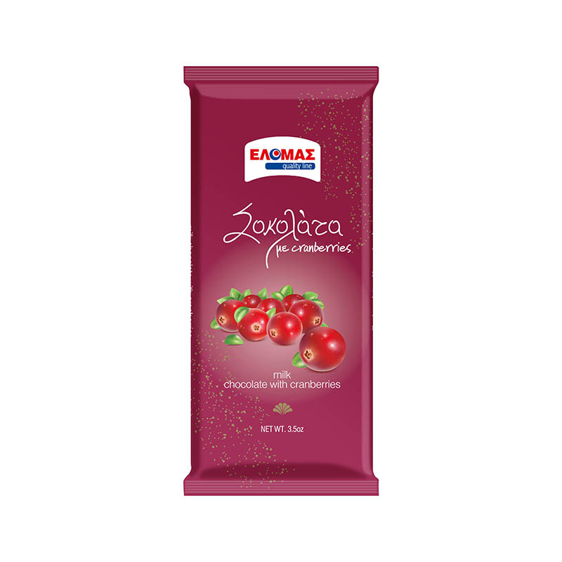 ΕΛΟΜΑΣ Σοκολάτα γάλακτος με cranberries