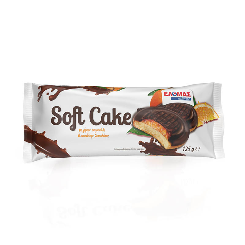 ΕΛΟΜΑΣ Soft cake με γέμιση πορτοκάλι και επικάλυψη σοκολάτας